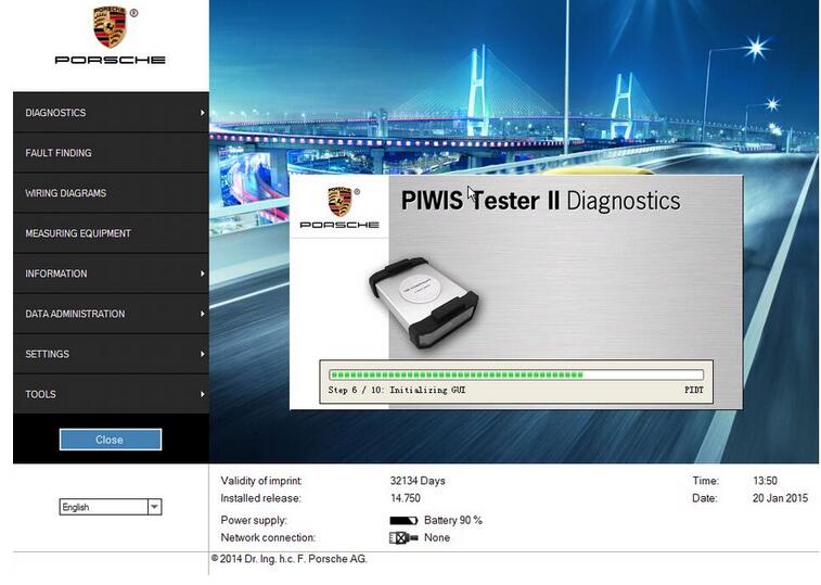 Porsche PIWIS 2 Rear-end Electronics Coding for Cayenne（2