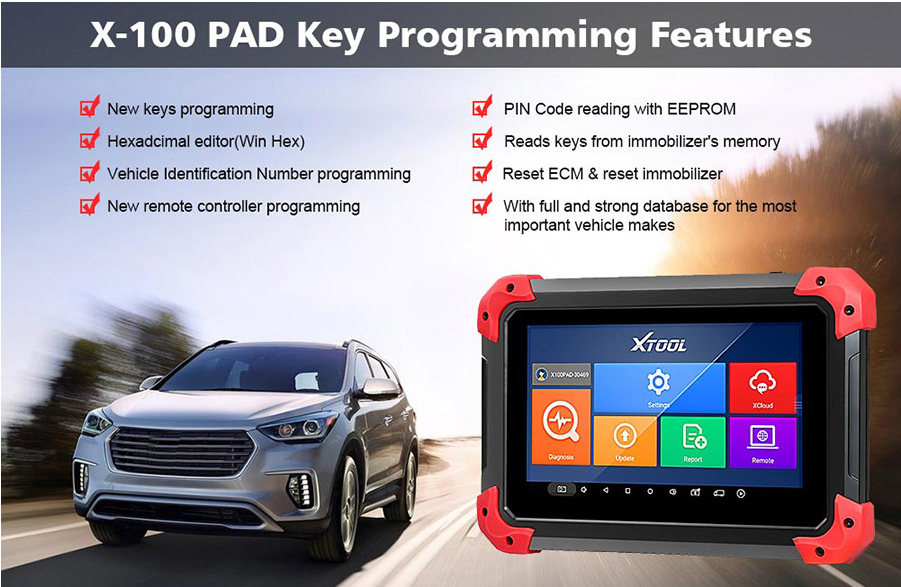 XTOOL X100 PAD X-100 Auto Car Key Programmer-5