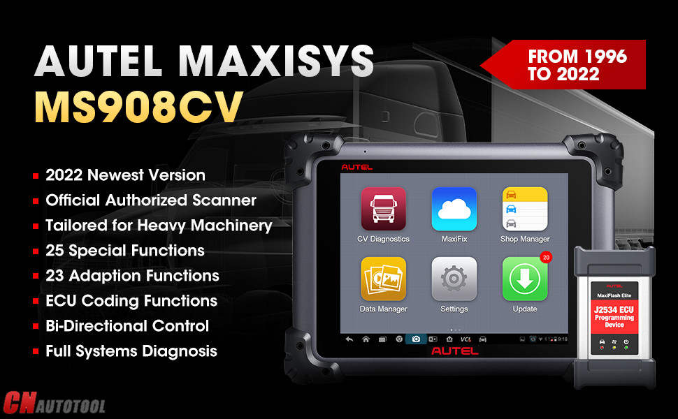 2022 Newest Autel MaxiSys MS908CV-1