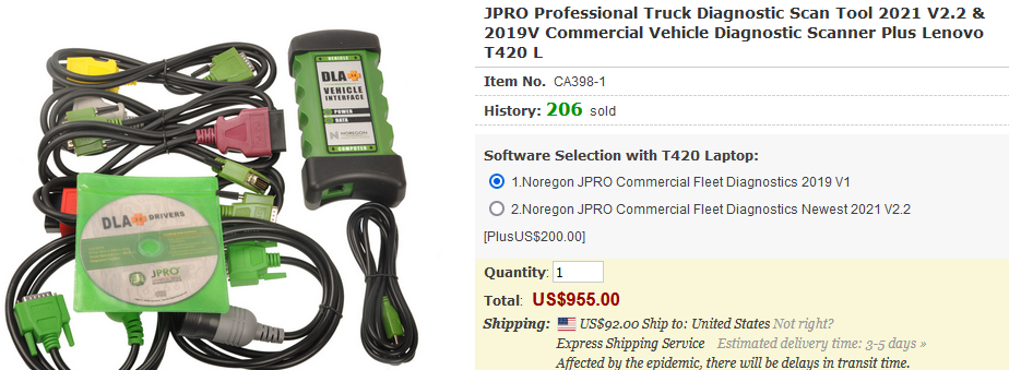JPRO Heavy Duty Diagnostic Tool Packe